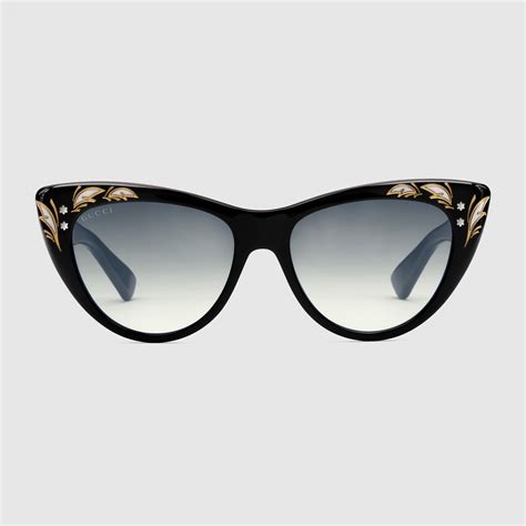 occhiali cat eye gucci|gucci oversized cat eye sunglasses.